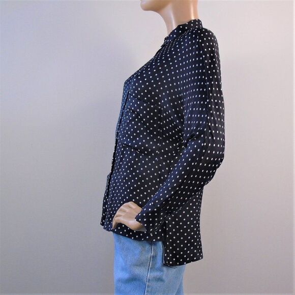 Zara Trafaluc Polka Dot Long Sleeve Shirt - Picture 5 of 9